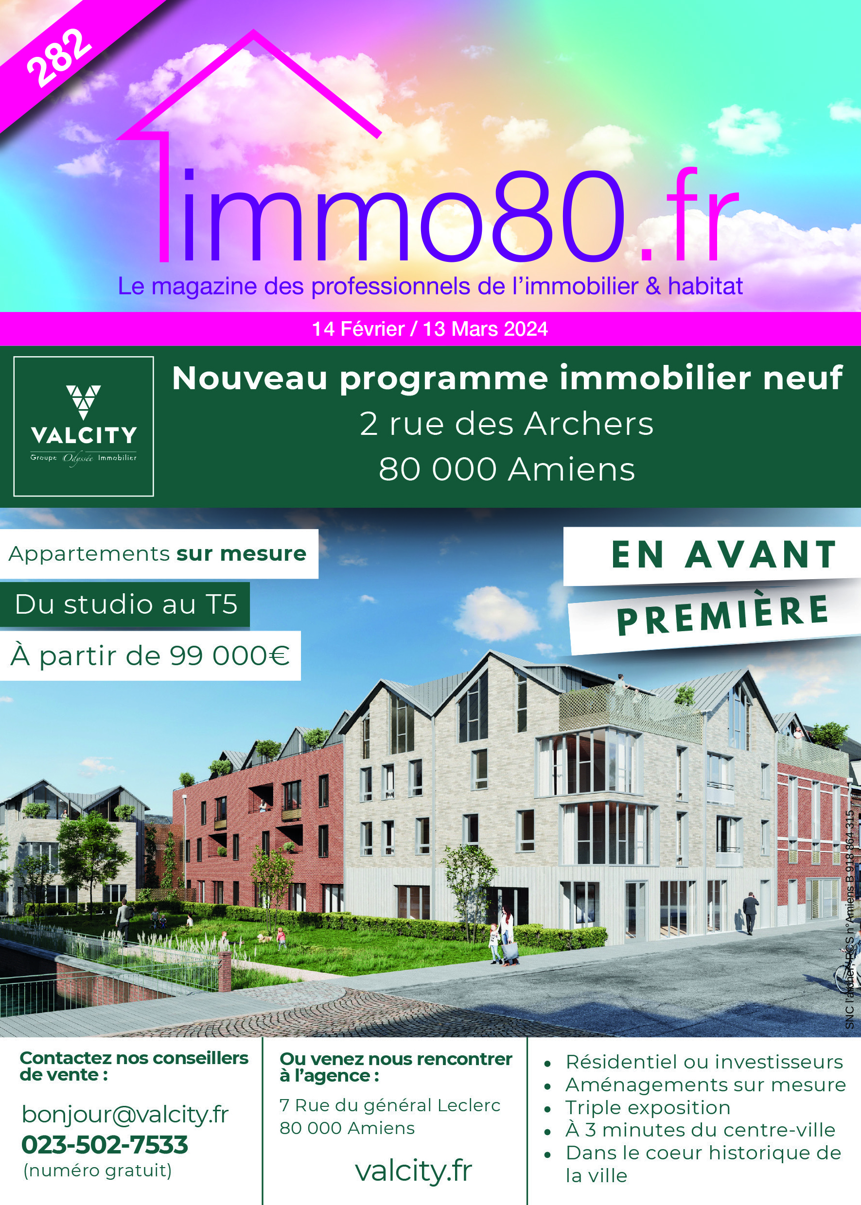 Immo80 – L'immobilier à Amiens et dans la Somme- Magazine : Magazine 282